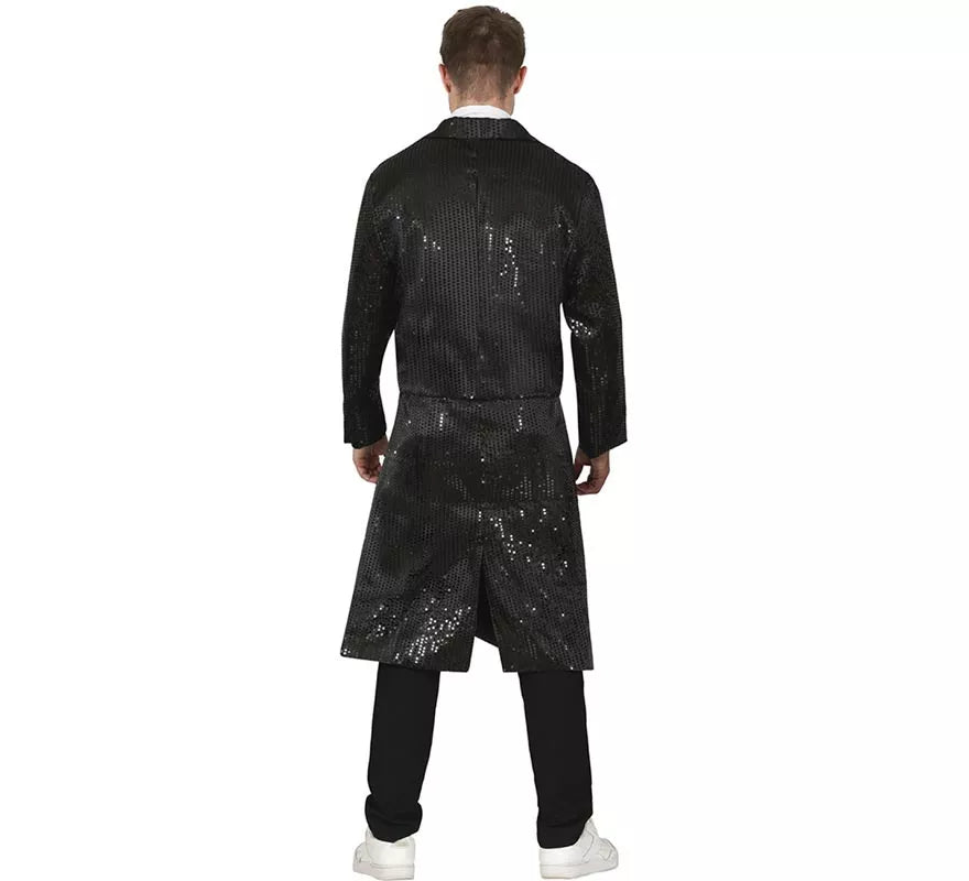 Translation missing: en.Disfraz o Frac con lentejuelas negro para hombre