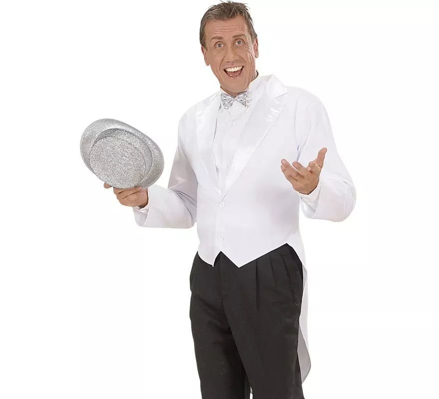 Disfraz o Frac Gala Showtime blanco para hombre