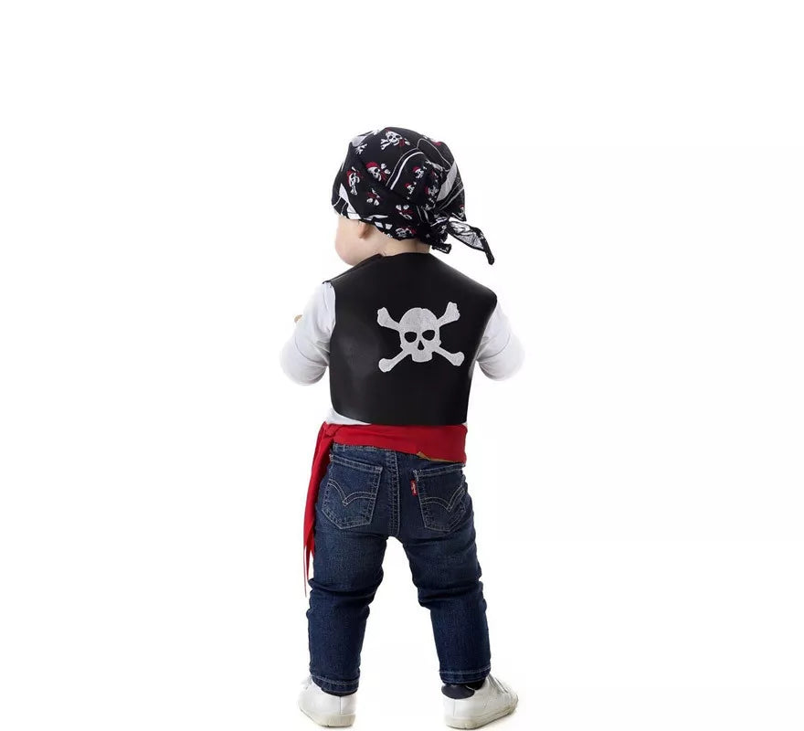 Translation missing: en.Disfraz o Kit de Pirata Chaleco Calavera para bebé