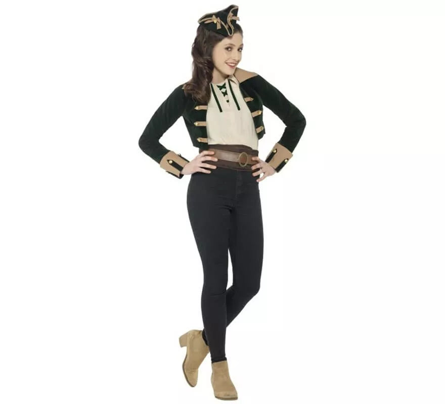 Disfraz o Kit de Pirata Vintage sin pantalones para mujer