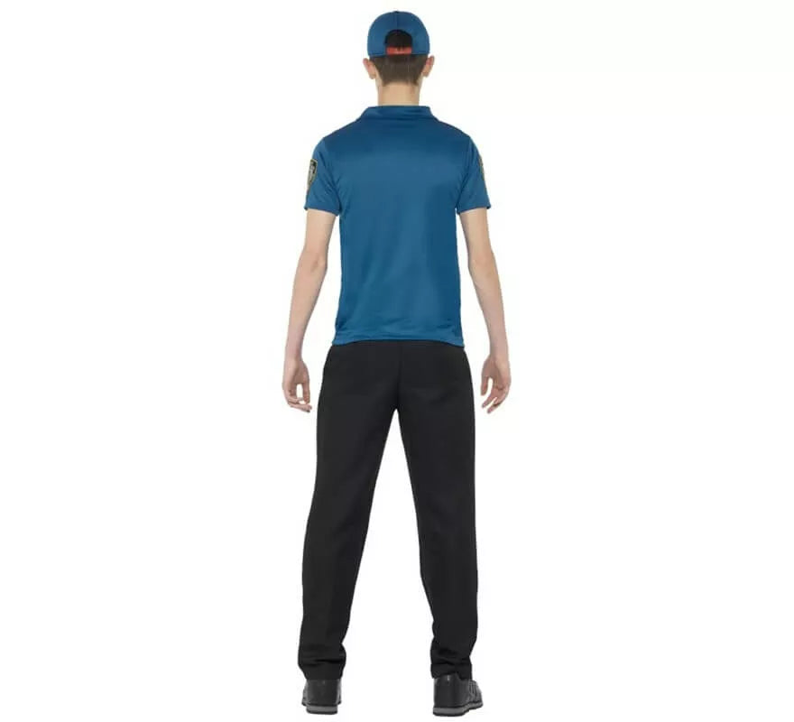 Disfraz o Kit de Policía para hombre: Camiseta, Gorra y gafas