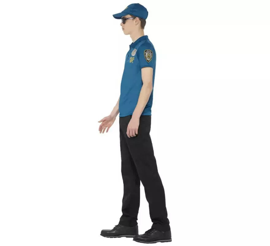 Translation missing: en.Disfraz o Kit de Policía para hombre: Camiseta, Gorra y gafas