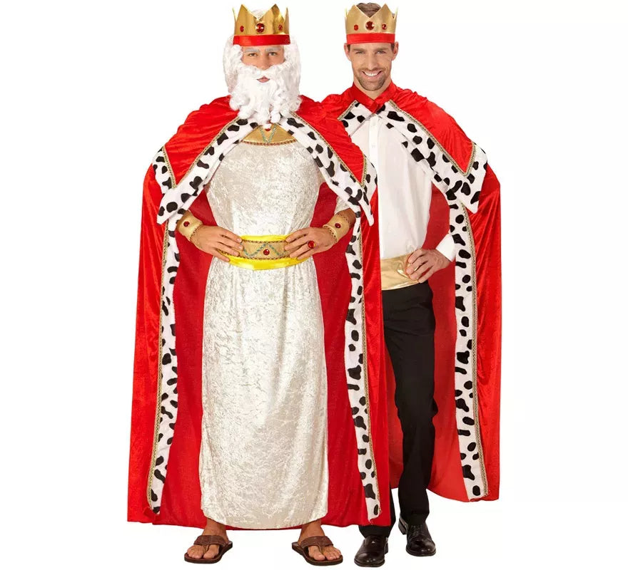 Translation missing: en.Disfraz o Kit de Rey Mago Gaspar o Medieval para hombre: Capa y Corona