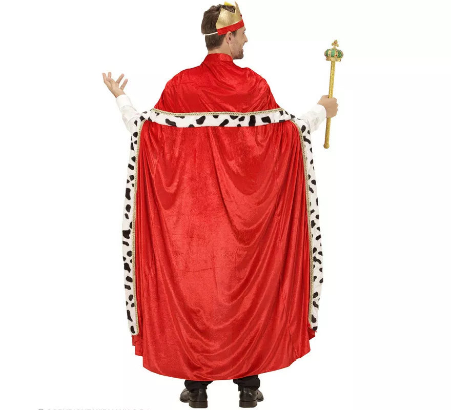 Disfraz o Kit de Rey Mago Gaspar o Medieval para hombre: Capa y Corona