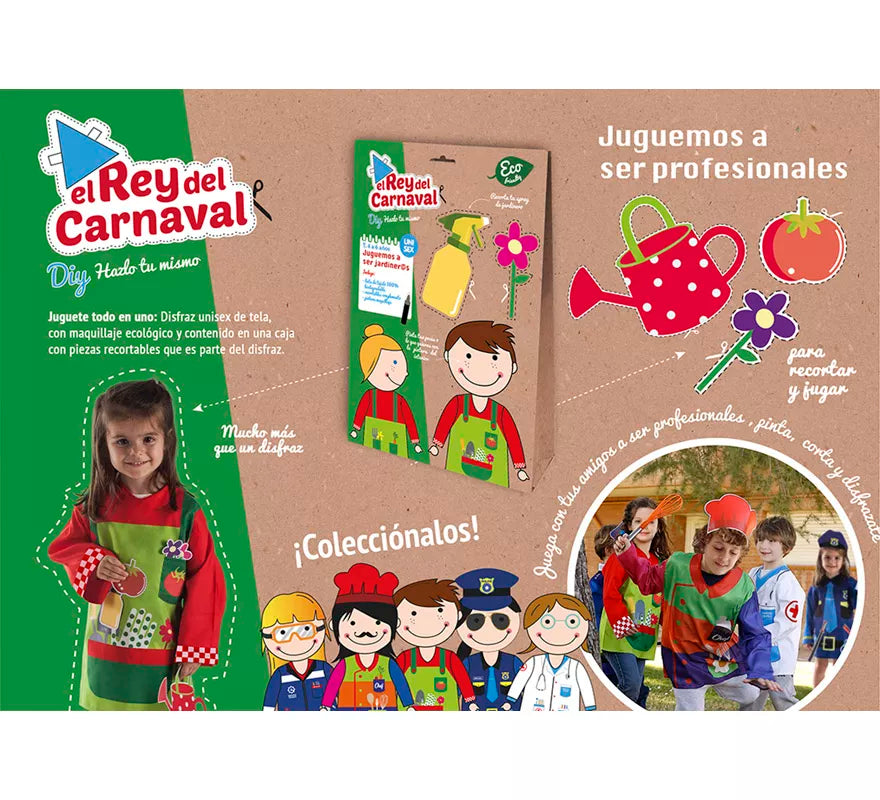 Disfraz o Kit DIY Hazlo tú mismo de Jardinero para niños