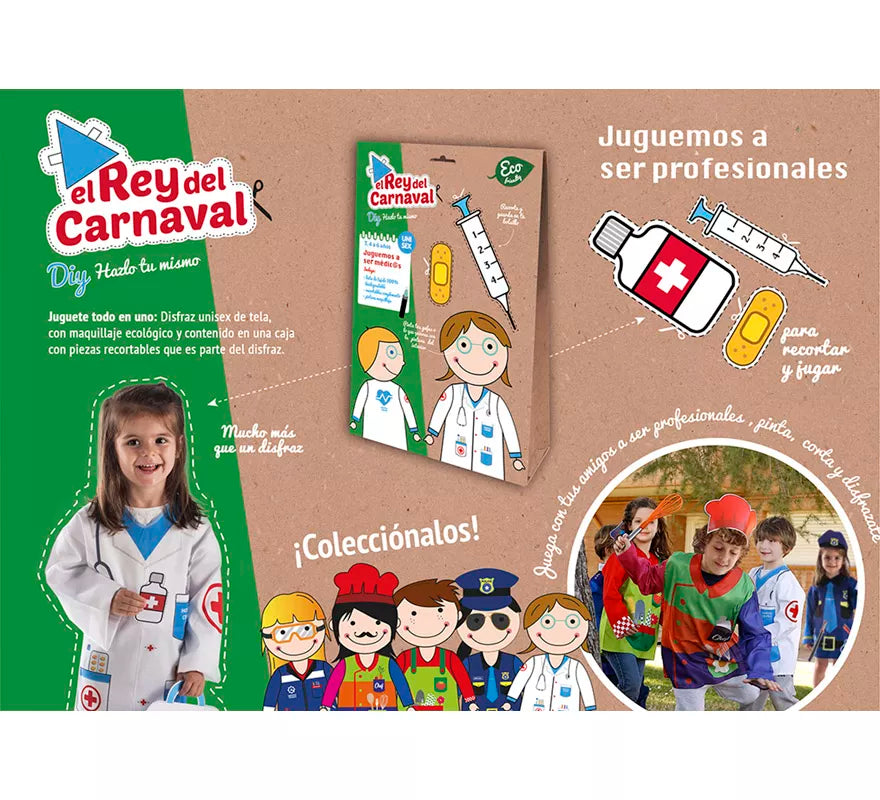 Disfraz o Kit DIY Hazlo tú mismo de Médico para niños
