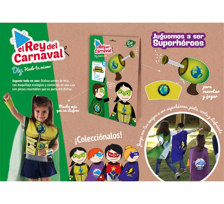 Disfraz o Kit DIY Hazlo tú mismo de Super Planeta para niños