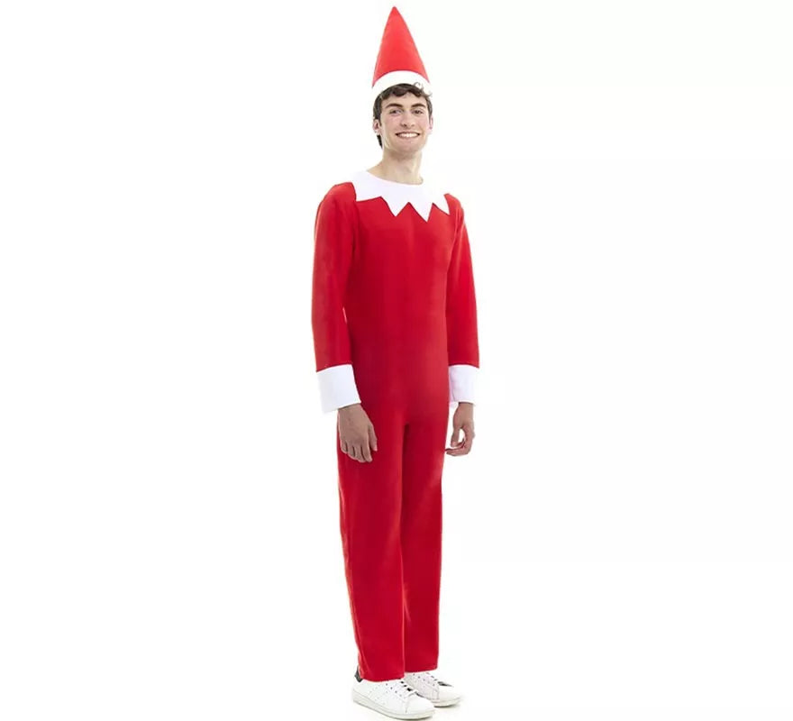 Translation missing: en.Disfraz o Maillot de Elfo travieso de la Navidad con gorro para adulto