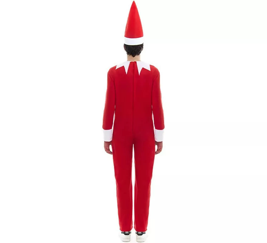 Disfraz o Maillot de Elfo travieso de la Navidad con gorro para adulto