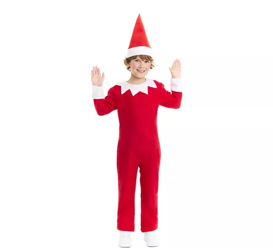 Disfraz de Elfo travieso de la Navidad con gorro para niños