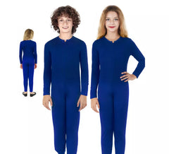 Blue long-sleeved costume or jumpsuit for children