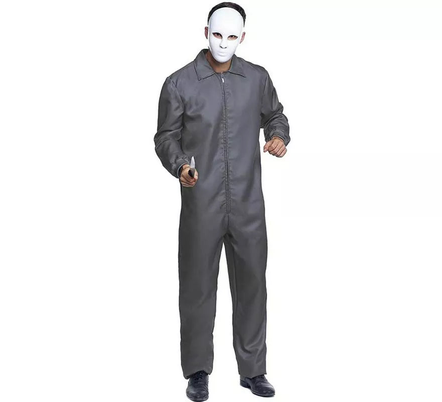 Disfraz o Mono Laboral Gris para hombre