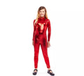 Disfraz o Mono Metálico rojo para niña