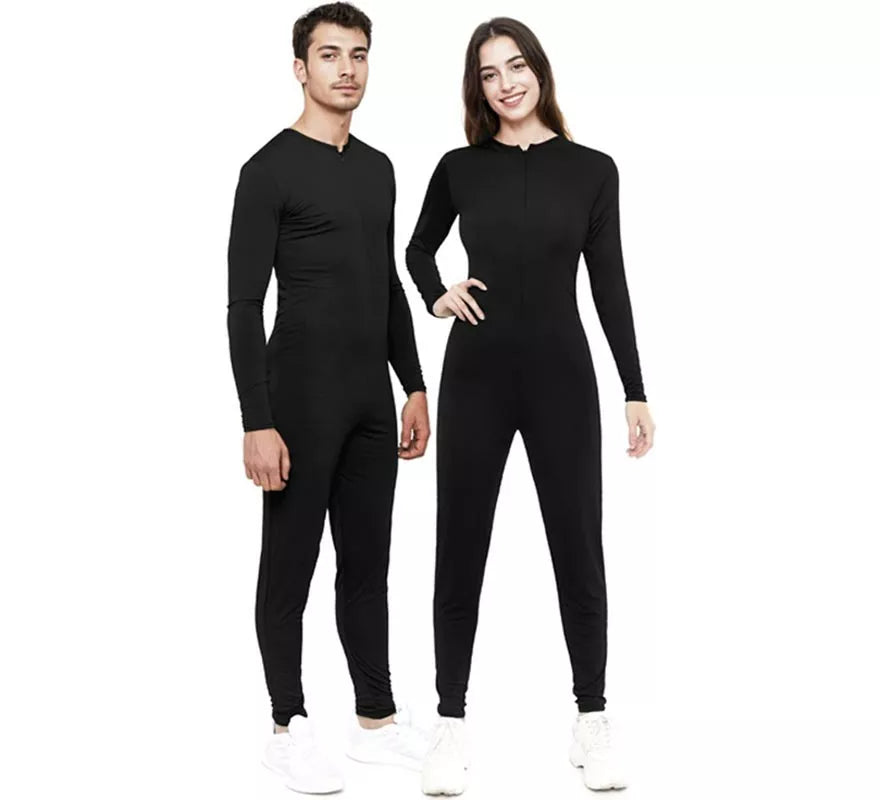 Translation missing: en.Disfraz o Mono negro cierre frontal para adulto