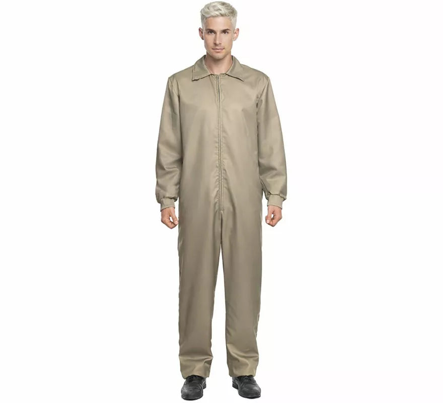 Translation missing: en.Disfraz o Mono trabajador beige para hombre