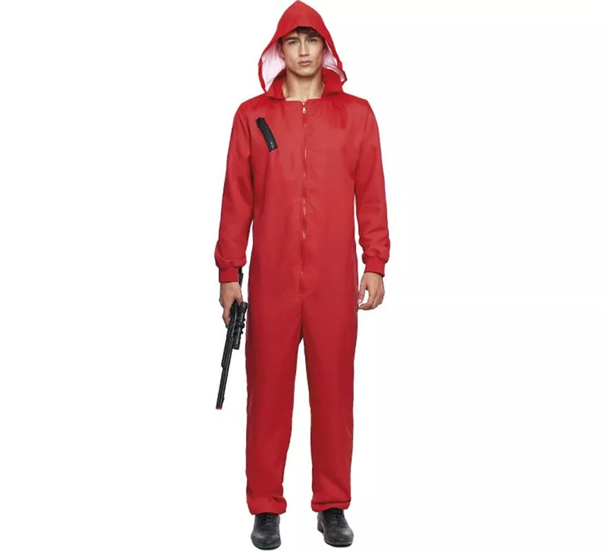 Translation missing: en.Disfraz o Mono trabajador rojo para hombre