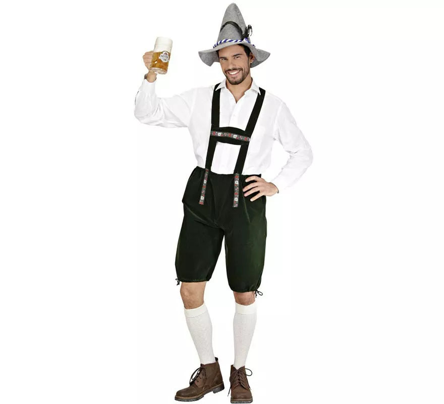 Disfraz o Peto Lederhosen de Bávaro oscuro para hombre