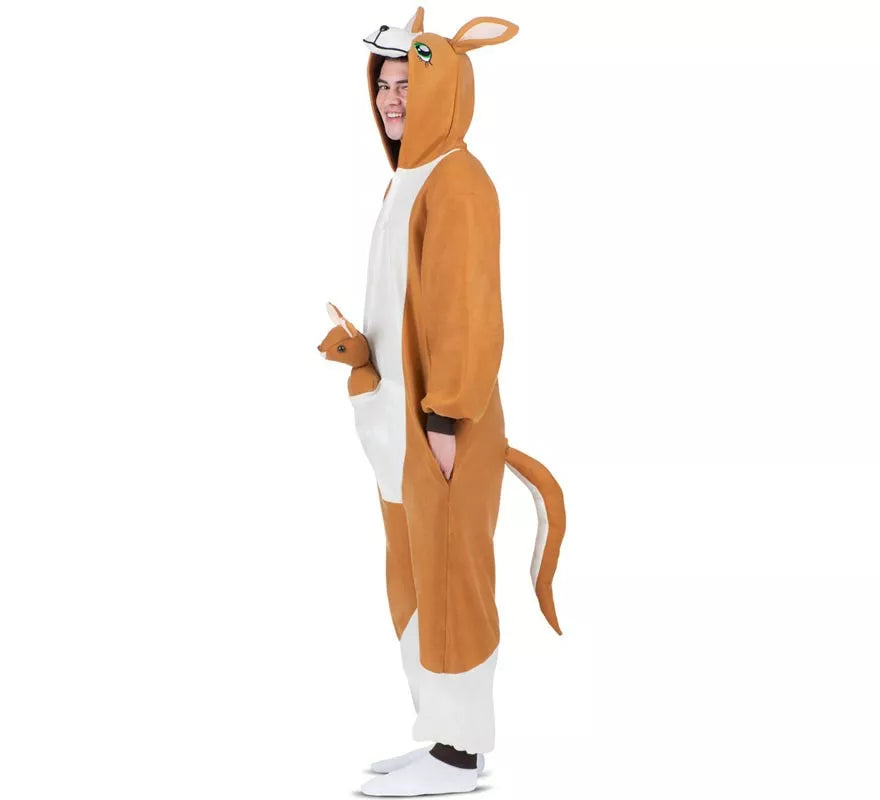 Translation missing: en.Disfraz o Pijama de Canguro con capucha y peluche para adulto