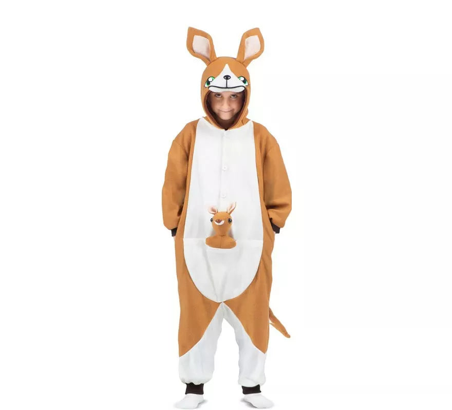 Translation missing: en.Disfraz o Pijama de Canguro con capucha y peluche para niños