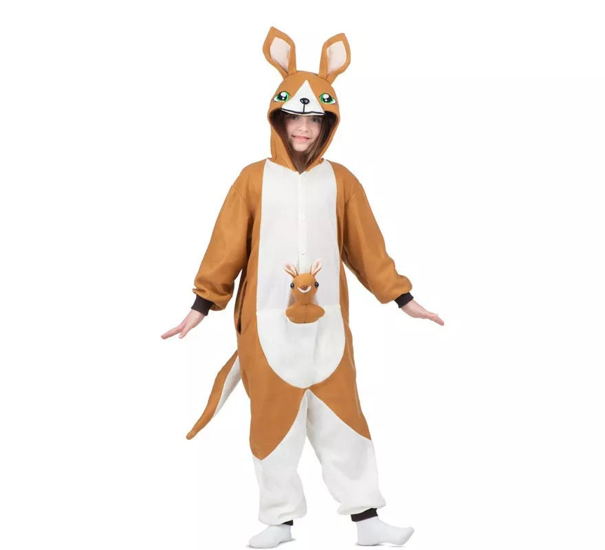 Translation missing: en.Disfraz o Pijama de Canguro con capucha y peluche para niños