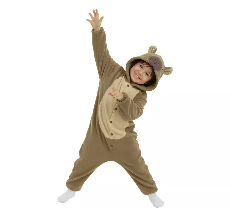 Disfraz o Pijama de Capibara para niños