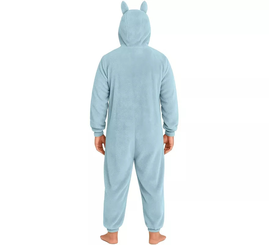 Disfraz o Pijama de Monstruo Lulú azul para mujer