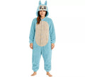 Disfraz o Pijama de Monstruo Lulú azul para mujer