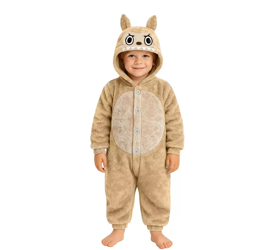 Translation missing: en.Disfraz o Pijama de Monstruo Lulú beige para niños