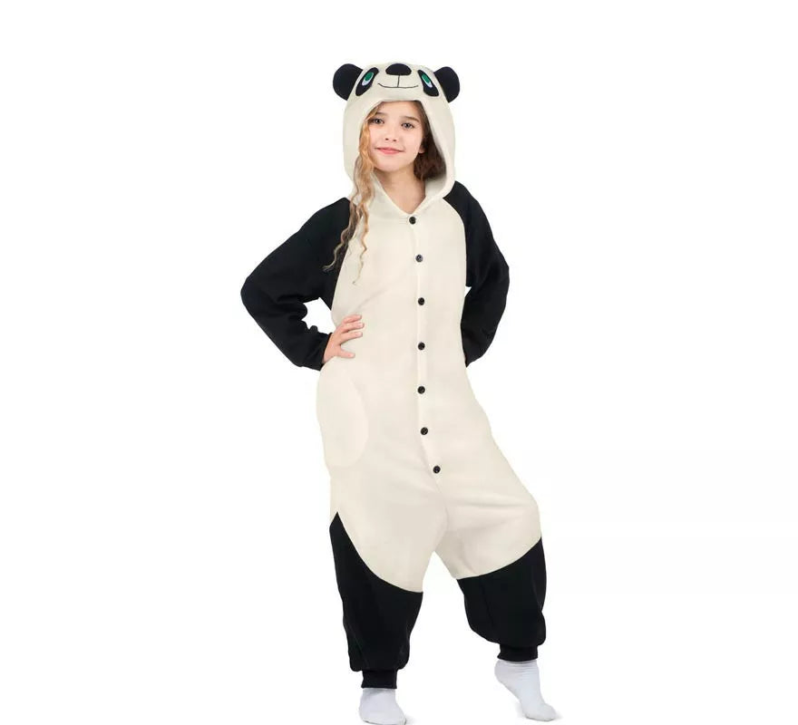Disfraz o Pijama de Osa Panda con capucha para niños