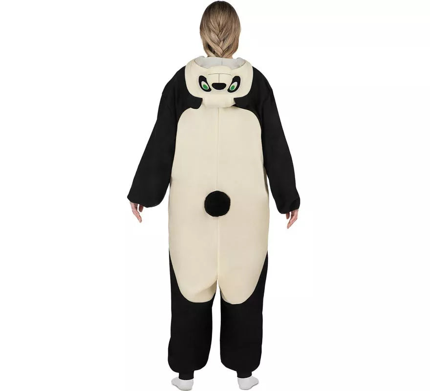 Disfraz o Pijama de Oso Panda con capucha para adulto