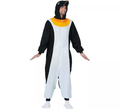 Adult Penguin Hooded Costume or Pajamas