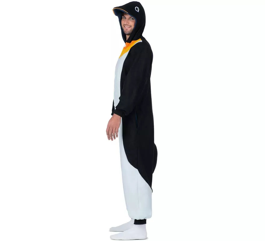 Translation missing: en.Disfraz o Pijama de Pingüino con capucha para adulto