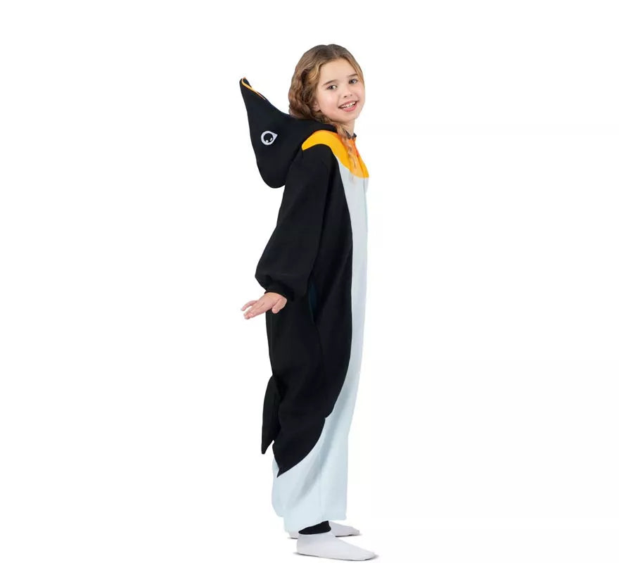 Disfraz o Pijama de Pingüino con capucha para niños