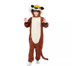 Dark Tiger Hooded Costume or Pajamas for Kids
