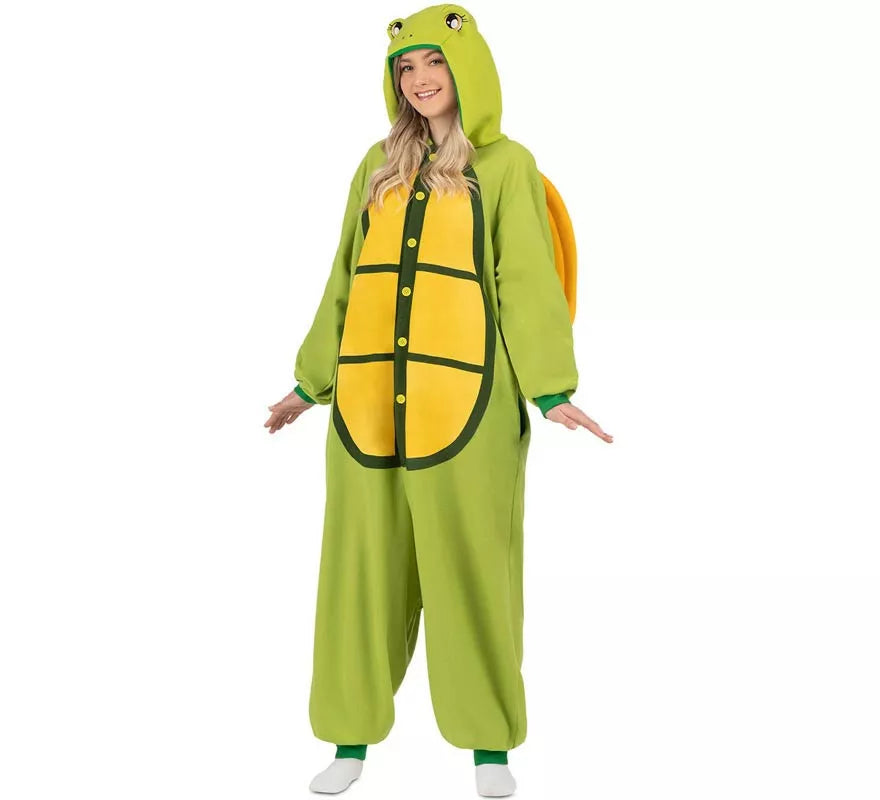 Translation missing: en.Disfraz o Pijama de Tortuga con capucha y cola para adulto