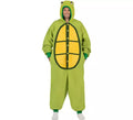 Disfraz o Pijama de Tortuga con capucha y cola para adulto
