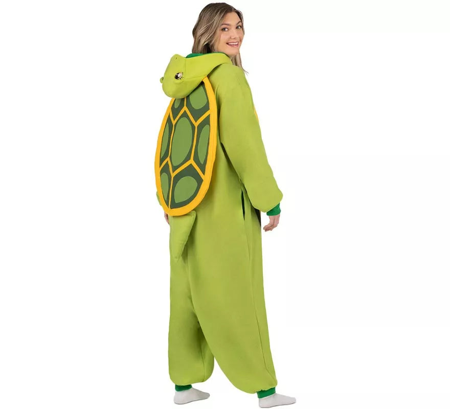 Translation missing: en.Disfraz o Pijama de Tortuga con capucha y cola para adulto