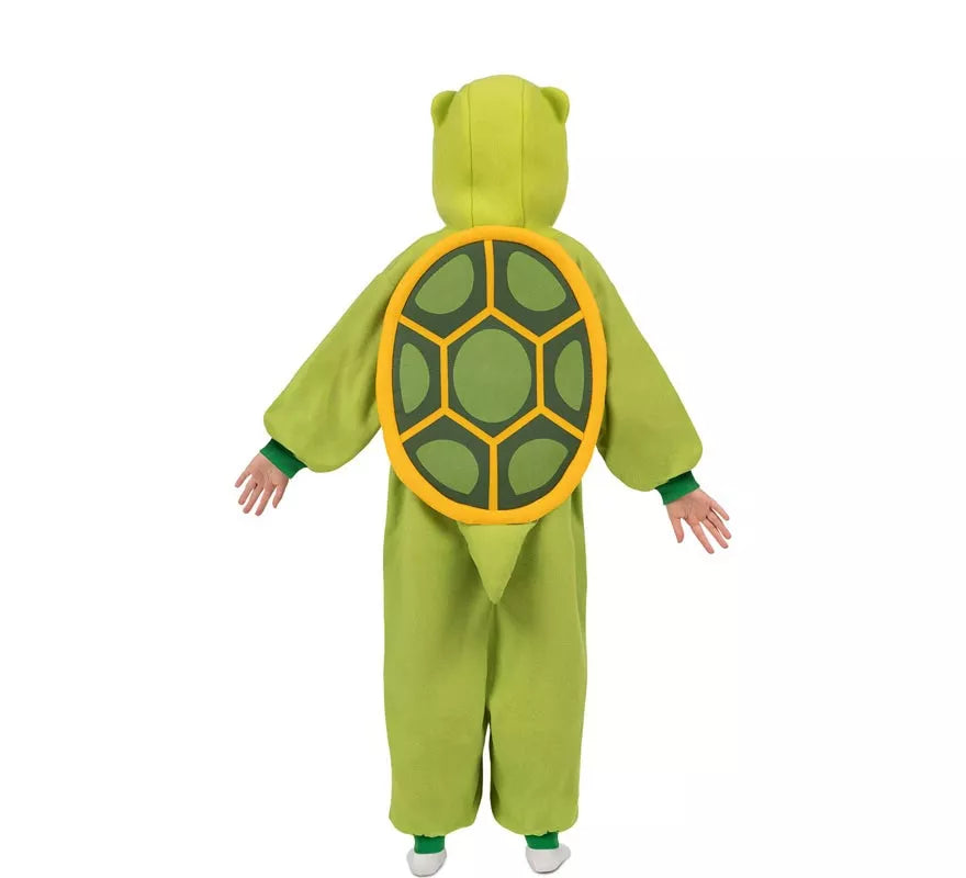 Translation missing: en.Disfraz o Pijama de Tortuga con capucha y cola para niños