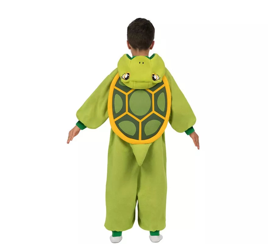 Translation missing: en.Disfraz o Pijama de Tortuga con capucha y cola para niños