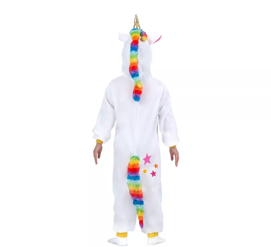 Translation missing: en.Disfraz o Pijama de Unicornio blanco con capucha para niños