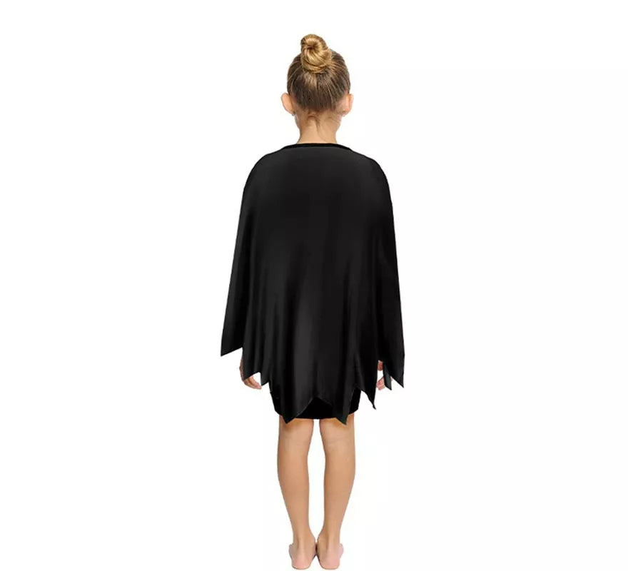 Disfraz o Poncho Calabaza feliz negra infantil de 65 cm