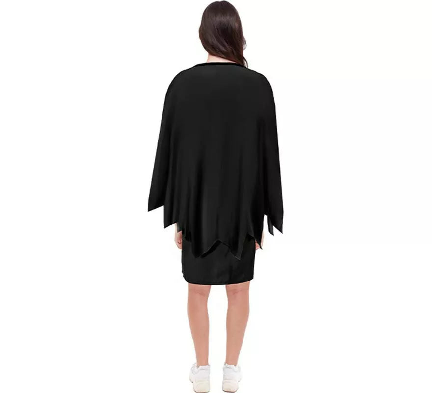 Disfraz o Poncho Calabaza negro tenebrosa adulto de 75 cm