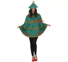 Christmas Tree Costume or Poncho for Women