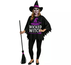 Witch Costume or Poncho with Hat for women