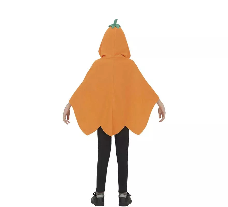 Disfraz o Poncho de Calabaza Malvada para niños