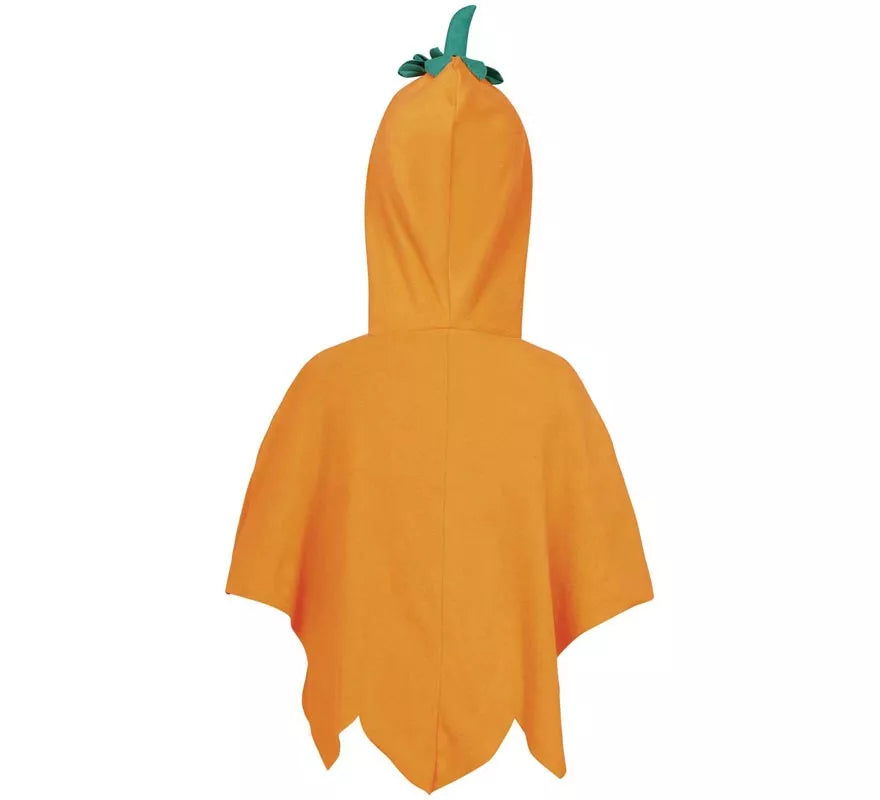 Disfraz o Poncho de Calabaza Malvada para niños