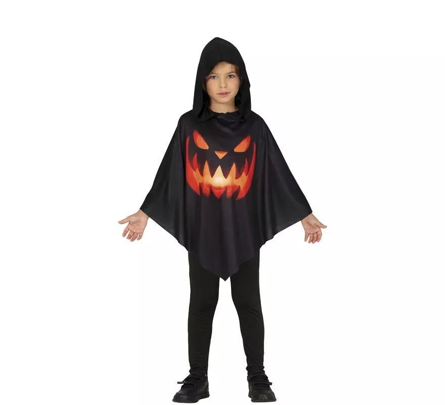 Translation missing: en.Disfraz o Poncho de Calabaza para niños