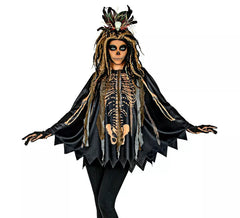 Voodoo Shaman Costume or Poncho for adults
