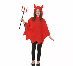 Devil Costume or Poncho for Girl