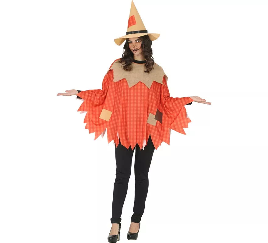 Translation missing: en.Disfraz o Poncho de Espantapájaros con Sombrero para mujer